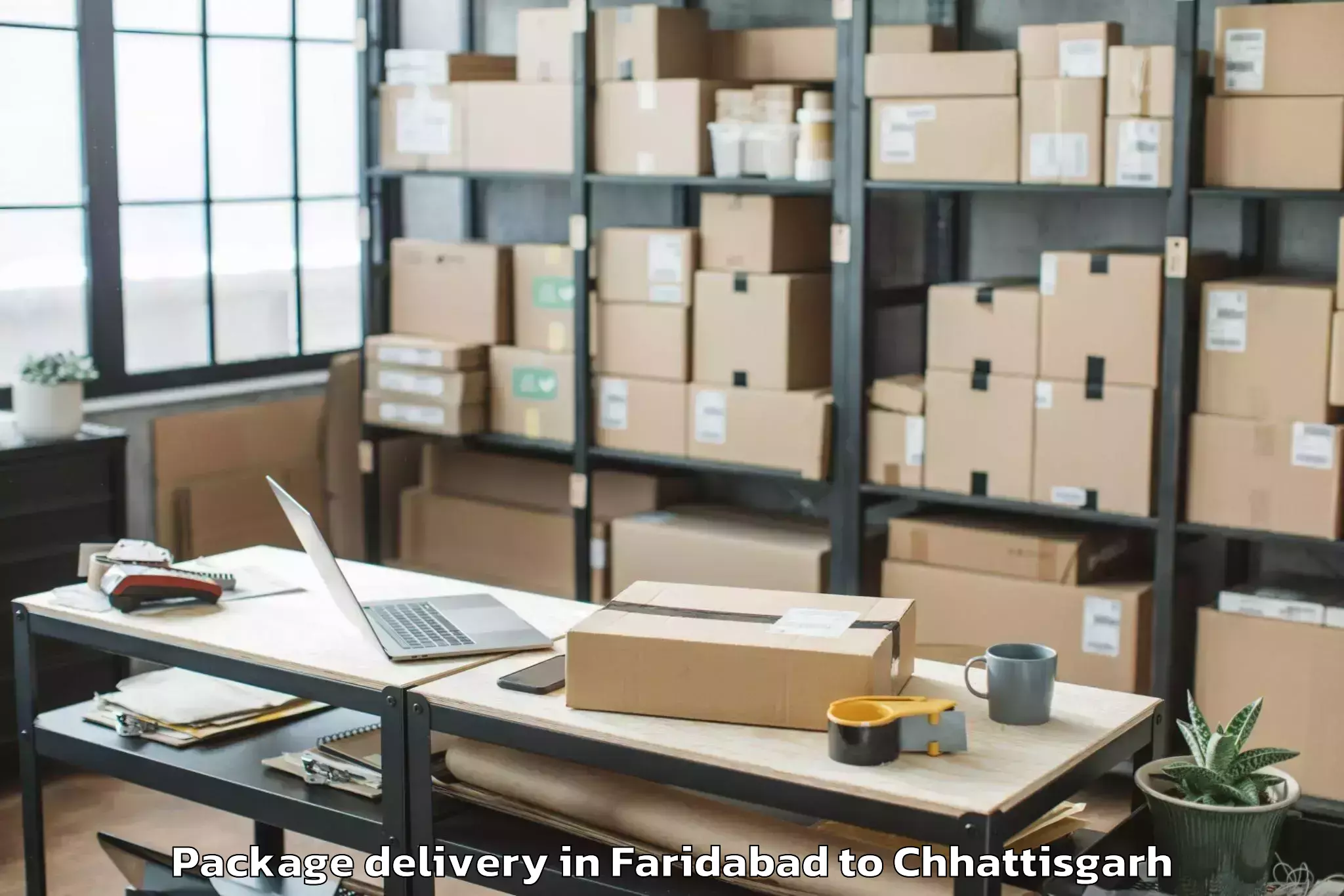 Discover Faridabad to Simga Package Delivery